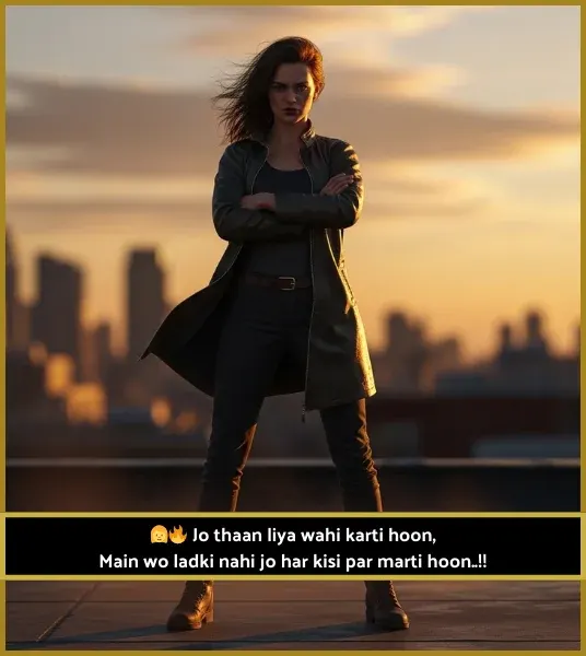 Attitude Shayari for Girls in Roman English