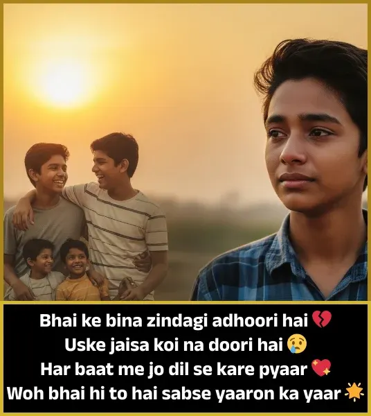 Bhai Ke Liye Shayari in English
