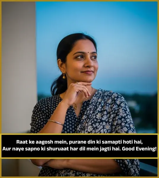 Good Evening Shayari in English