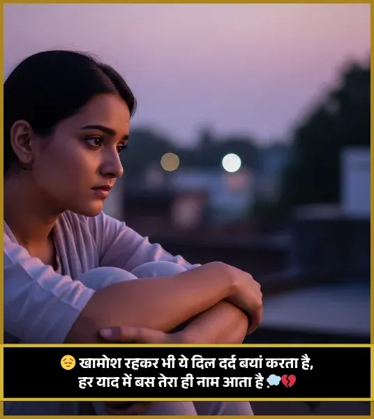 Heart Touching Sad Shayari 😭 Life 2 Line