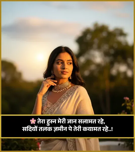 Khubsurti Ki Tareef Shayari 2 Line