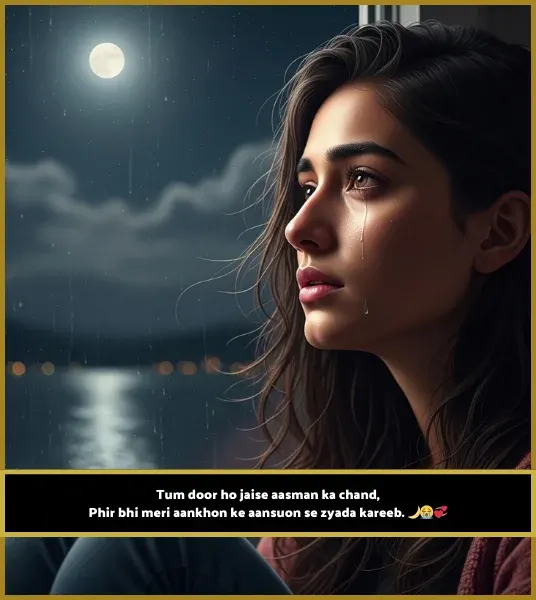 Moon Shayari in English for Girl