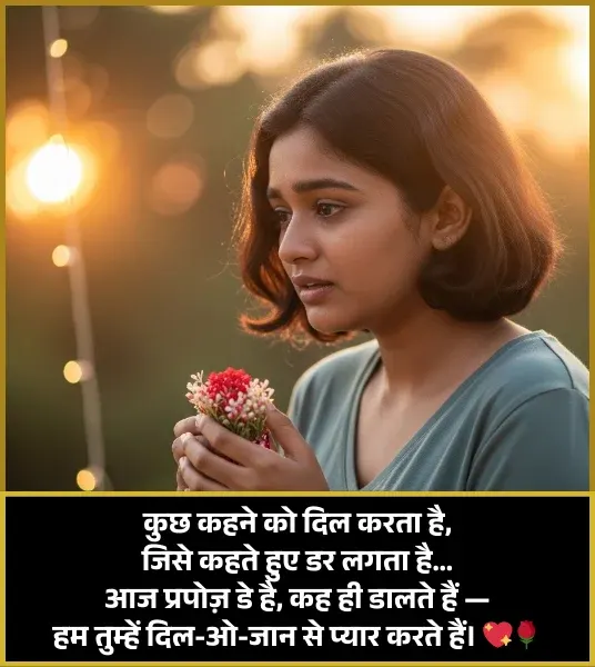 Propose Shayari