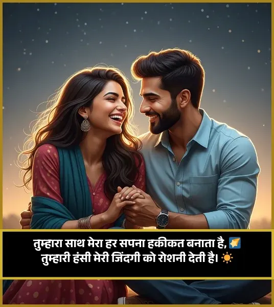 Romantic Heart Touch True Love Husband Wife Shayari