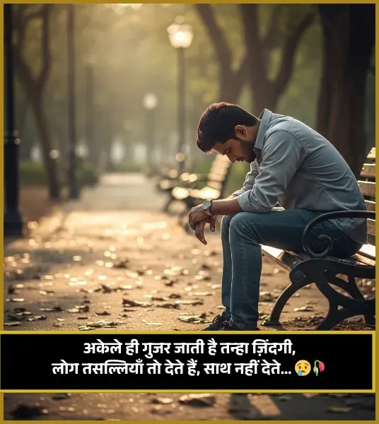 Sad Shayari on Life in Hindi