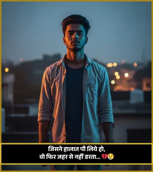 Sad Shayari😭 Life 2 Line Boy