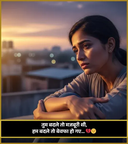 Sad Shayari😭 Life 2 Line Instagram