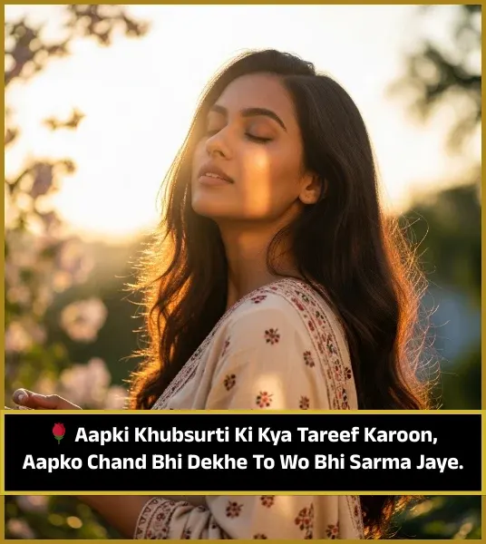 Tareef Shayari for Beautiful Girl in English