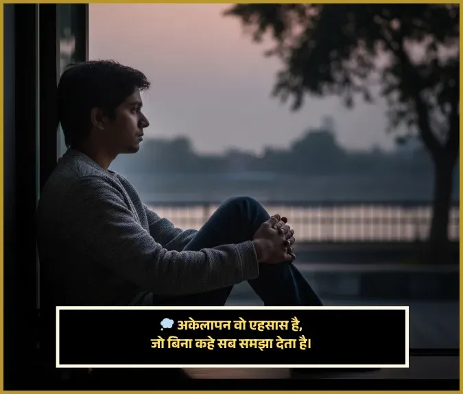 Akelapan Shayari in Hindi Text