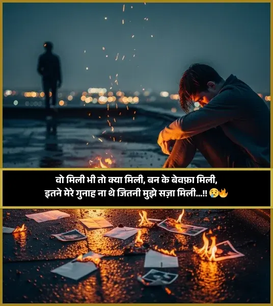 Boy Dard Bhari Bewafa Shayari